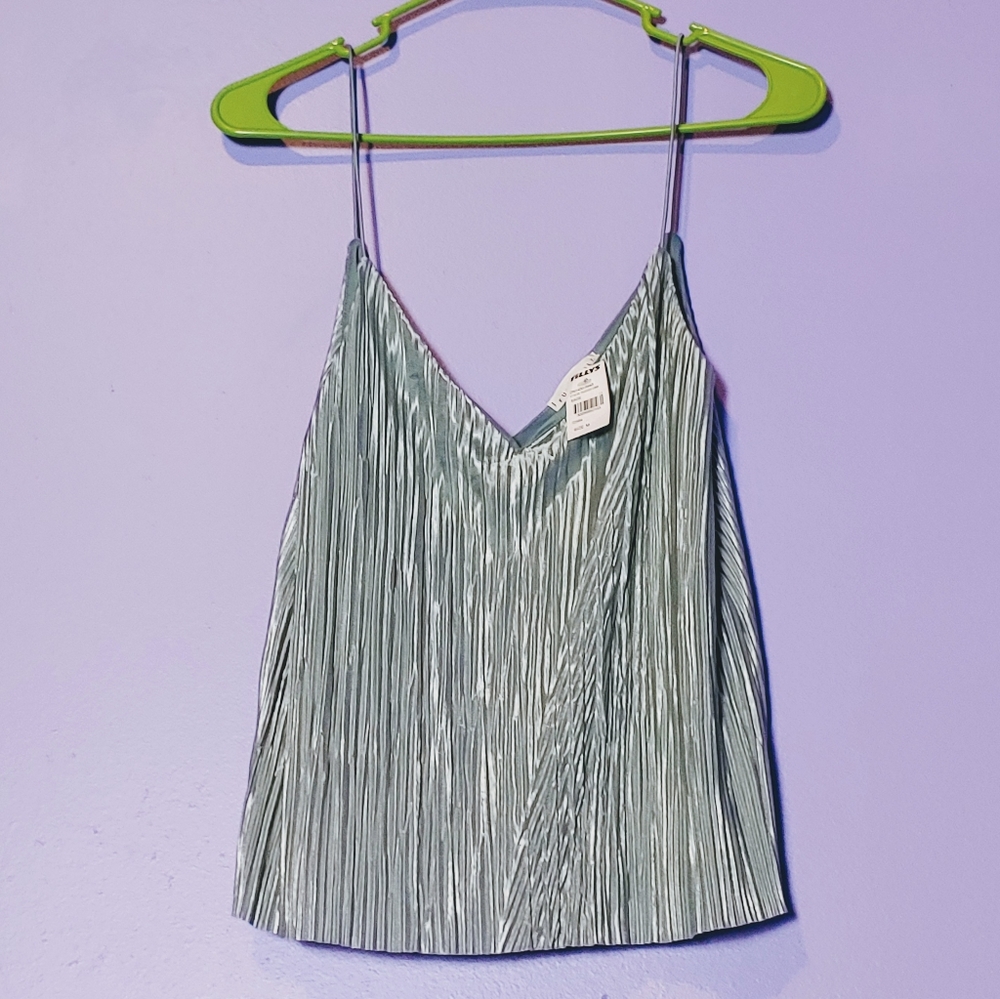 NWT Full Tilt metallic ribbed tank top